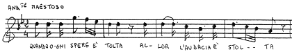 Es.5 - Andante maestoso: Quando ogni speme è tolta allor l'audacia è stolta