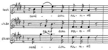 Es.11 - Anna, Calbo, Erisso: Ohimè qual fulmine