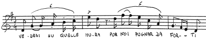 Es.21 - Vedrai su quelle mura pur noi pugnar da forti