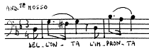 Es.33 - Andante mosso: Dell'onta l'impronta