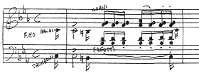 Es.36 - Maestoso: archi, tromboni, corni, fagotti